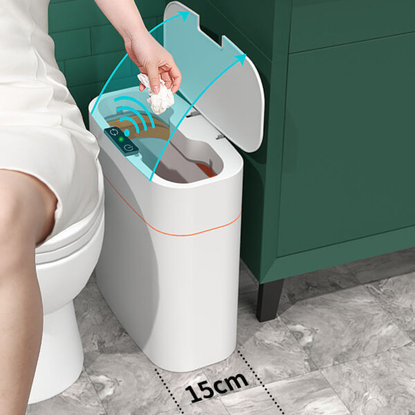 Smart Trash Bin With Lid For Bedroom And Living Room