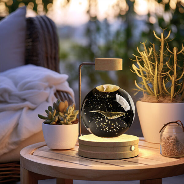 Crystal Ball Cosmic Dinosaur Birthday Gift Night Lamp |  USB Power - Image 5