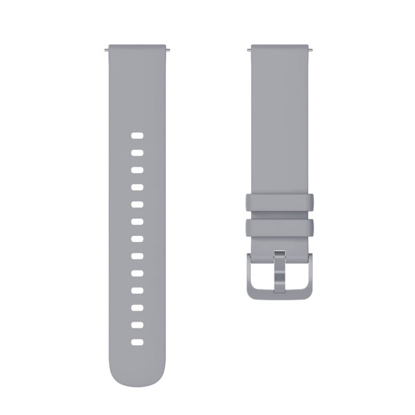 Flat Same Color Buckle Universal Silicone Strap - Image 2