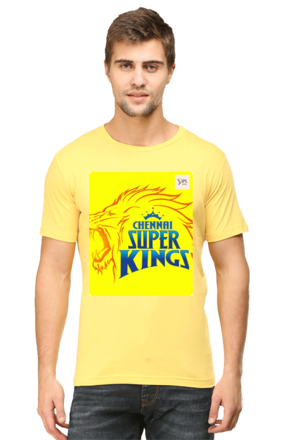 IPL CSK T-Shirt Luxury 100% Cotton - Image 2