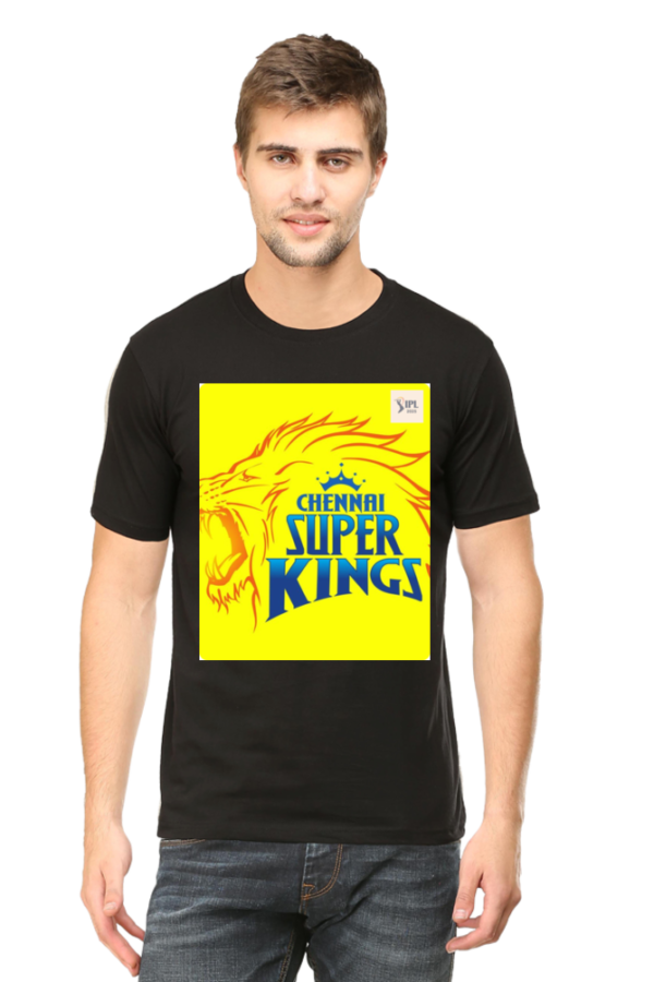 IPL CSK T-Shirt Luxury 100% Cotton - Image 3