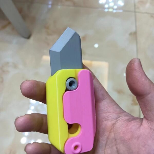 3D Printing Gravity Cub Jumping Small Radish Knife Mini Model Student Prize Pendant Decompression Toy For Children Gift - Image 7